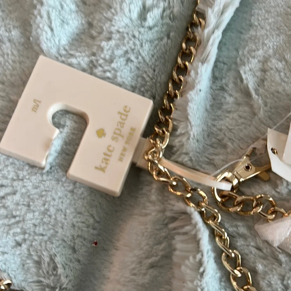 Kate Spade Double Gold Tone Chain Bow Belt